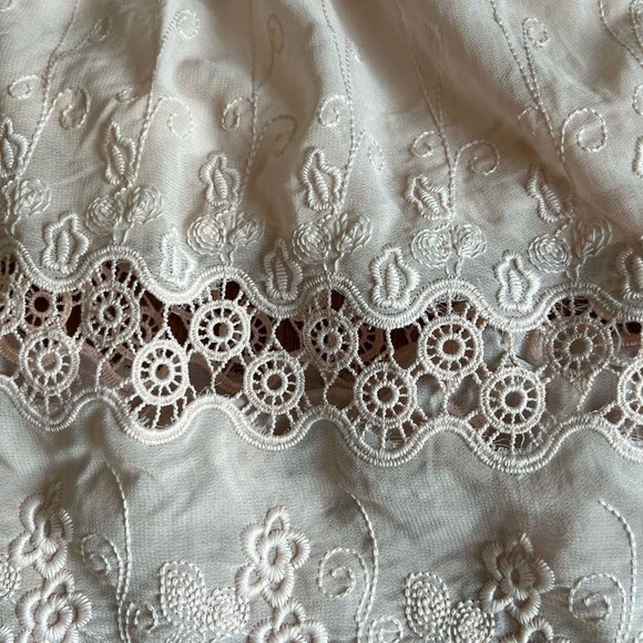 Jeans x Buffalo Chemical Lace Crop Top, Square Neck, Short Sleeve, Pink, size XL - Picture 3 of 12